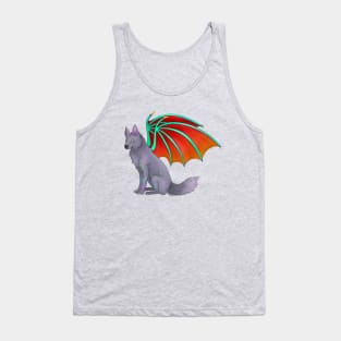 Familiar, Winged Wolf Tank Top